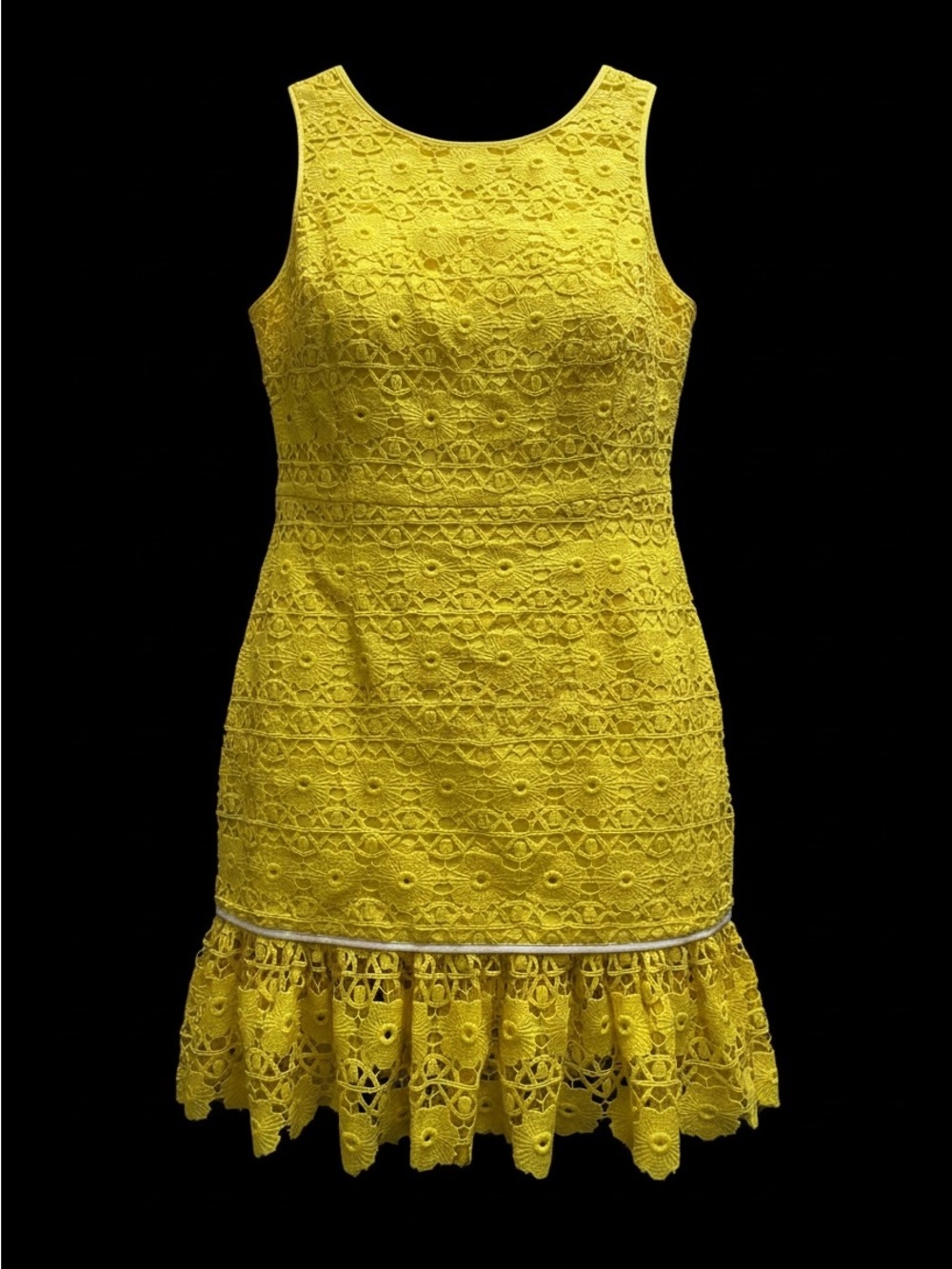 Juicy Couture Bright Yellow Lace Mini Dress - Eye Popping Cuteness!